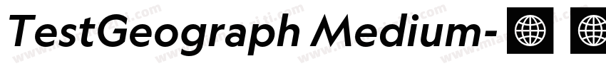 TestGeograph Medium字体转换